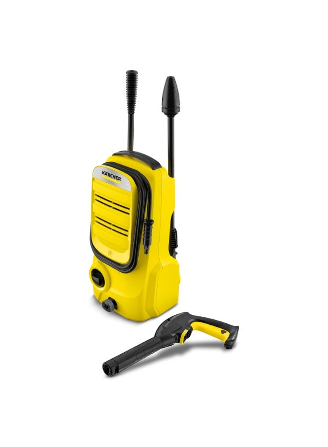 Kärcher K2 Compact High Pressure Washer - 110 Bar  -  Max Flow Rate 360 (l/h) - 1400W  - Lightweight & Portable - Quick Connect System - Dirt Blaster -  4m Hose – 1.673-500.0 - Image 1